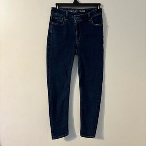 American Eagle Outfitters Women's Dark Blue Skinny Jeans